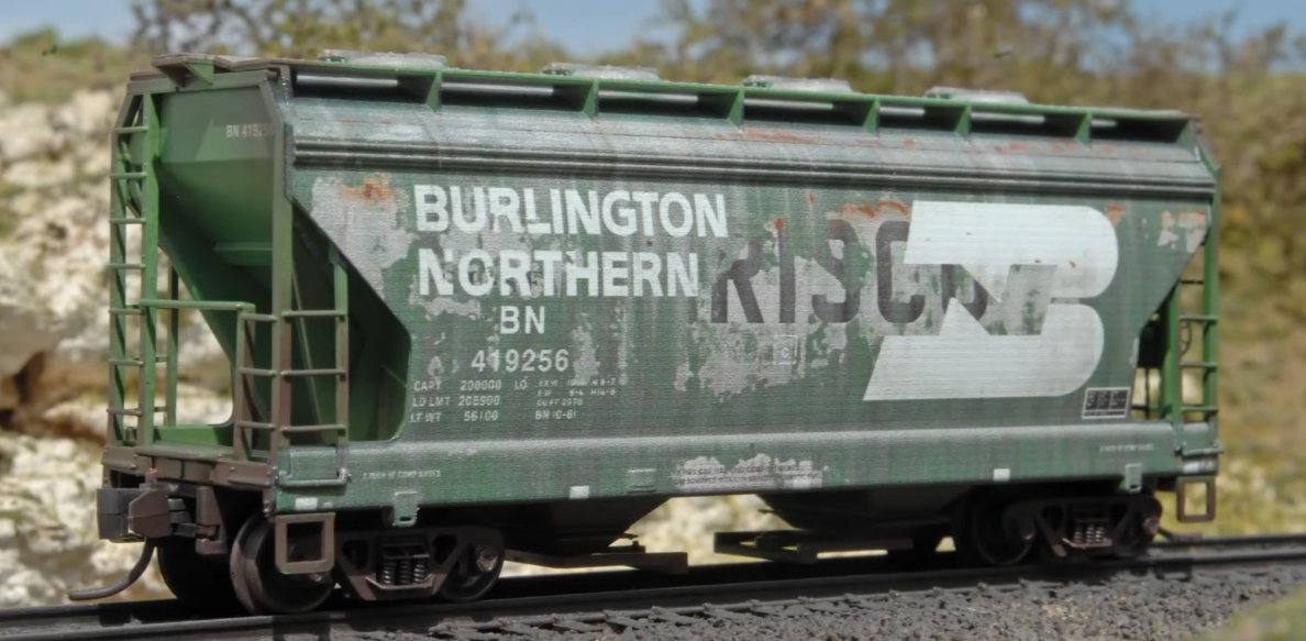 Micro-Trains Pre-Weathered N-Scale Hoppers - BN